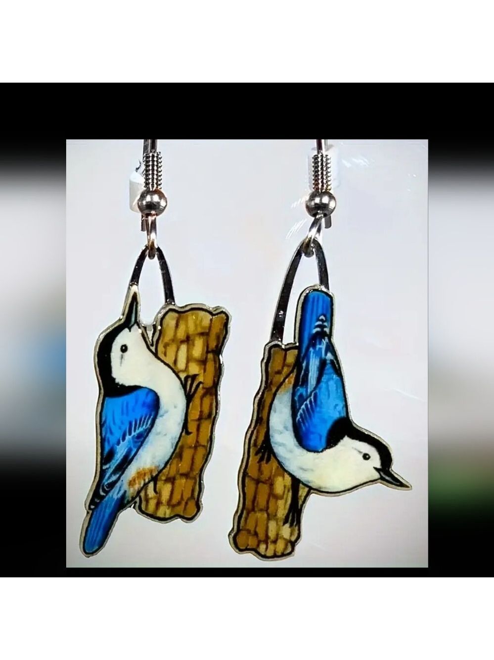 BIRD Earrings Full of Whimsy acrylic And Zinc alloy post